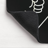 Behave No Funny Frog Meme Humor Mousepad (Ecke)