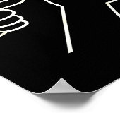 Behave No Funny Frog Meme Humor Poster (Ecke)