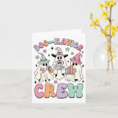 Behavior Analyst Halloween Ein Niedlicher Ghost-Bo Karte (Gelbe Blume)