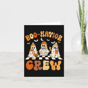 Behavior Analyst Halloween Ein Niedlicher Ghost-Bo Karte