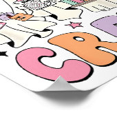 Behavior Analyst Halloween Ein Niedlicher Ghost-Bo Poster (Ecke)