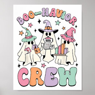 Behavior Analyst Halloween Ein Niedlicher Ghost-Bo Poster