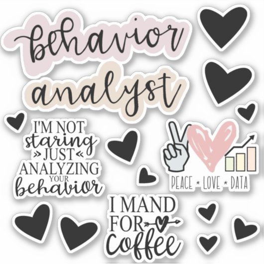 Behavior Analyst Stickers, ABA Therapy, BCBA Gift, Aufkleber (Vorderseite)