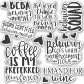 Behavior Analyst Stickers, BCBA, BCBA Aufkleber (Vorderseite)
