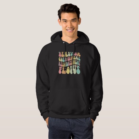 Behavior Goes Where Reinforcement Flows ABA Men Wo Hoodie (Vorne ganz)