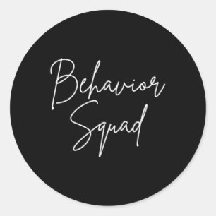 Behavior Squad Pocket Aby Therapeut Autismus Aware Runder Aufkleber