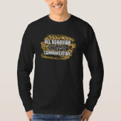 Behavior Technician Quote Communication Aba Therap T-Shirt (Vorderseite)