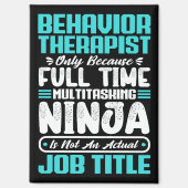 Behavior Therapist Job Title Profession Karriere Magnet (Vorderseite)