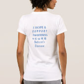 Behcet's Disease Blue Awareness Ribbon Angel Shirt (Rückseite)