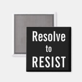 Beheben Sie den RESIST-Befehl, fett weißer Text au Magnet (Vorderseite/Rückseite)