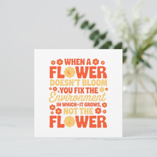 Beheben Sie die Umgebung, nicht die Blume (Stehend Vorderseite)