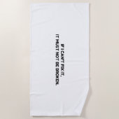 BEHEBEN SIE ES NICHT BROKIERT STRANDTUCH (Vorderseite)