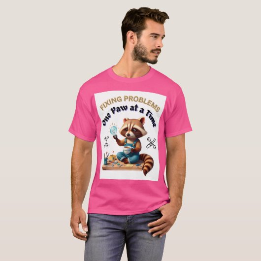 Beheben von Problemen Eine Pfote auf einmal - Nied T-Shirt (Vorne ganz)