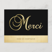 Behebung MERCI Affaires oder Noir avec LOGO Postkarte (Vorderseite)