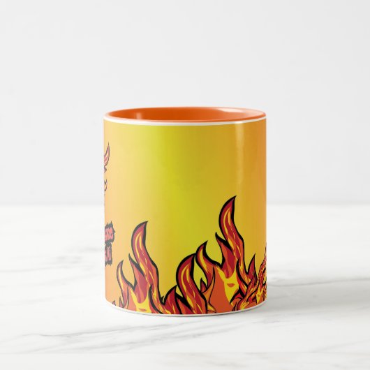 Beheizen Sie das Pickleball. Zweifarbige Tasse (Mittel)