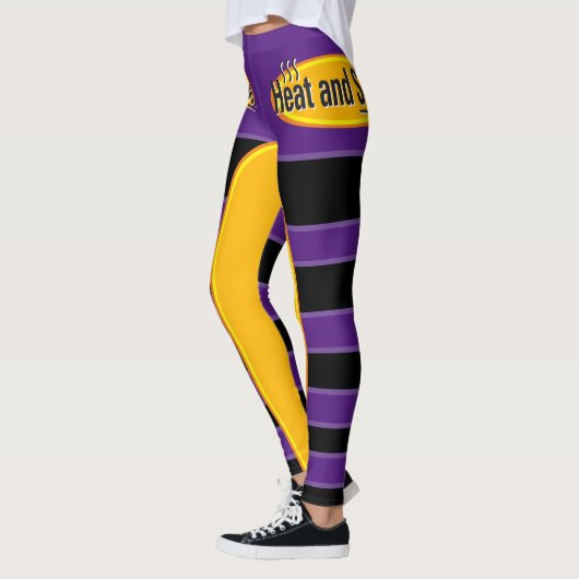 Beheizen und Servieren von schwarzem Text Leggings (Links)