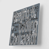 Beheizung und Kühlung des Auftragnehmers Quadratische Wanduhr (Winkel)