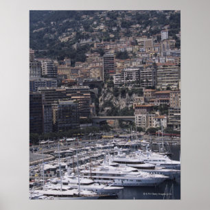 Beherbergten Sie, vertikale Ansicht, Monte Carlo, Poster