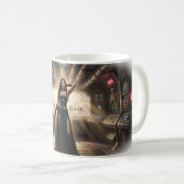 Beherrsche den dunklen gotischen Krieger-Mug Kaffeetasse (VorderseiteRechts)