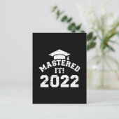 Beherrscht es 2022 für Master Abschluss Postkarte (Stehend Vorderseite)