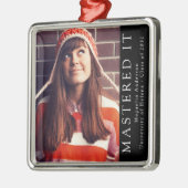 Beherrschte es Graduate Foto Keepake Ornament Aus Metall (Links)