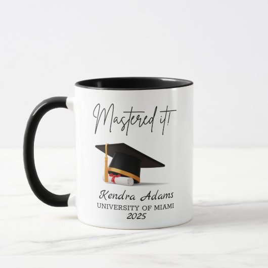 Beherrschte es! Master Degree Tasse (Links)