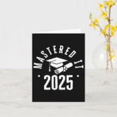 Beherrschte es Master-Grad-Abschluss für Männer Fr Karte (Gelbe Blume)