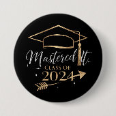 Beherrschte IT-Klasse der 2024 Abschluss Geschenke Button (Vorderseite)