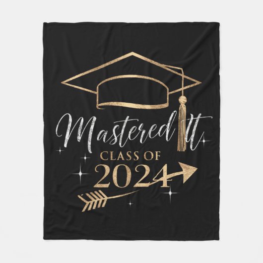 Beherrschte IT-Klasse der 2024 Abschluss Geschenke Fleecedecke (Vorderseite)