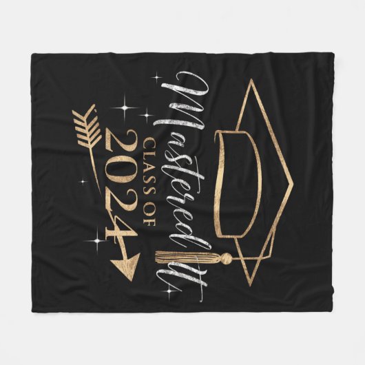 Beherrschte IT-Klasse der 2024 Abschluss Geschenke Fleecedecke (Vorderseite (Horizontal))