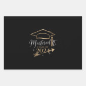 Beherrschte IT-Klasse der 2024 Abschluss Geschenke Geschenkpapier Set (Vorderseite)