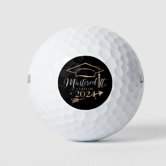 Beherrschte IT-Klasse der 2024 Abschluss Geschenke Golfball (Vorderseite)