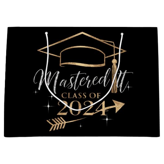 Beherrschte IT-Klasse der 2024 Abschluss Geschenke Große Geschenktüte (Vorderseite)