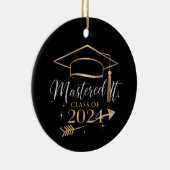 Beherrschte IT-Klasse der 2024 Abschluss Geschenke Keramik Ornament (Rechts)