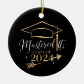 Beherrschte IT-Klasse der 2024 Abschluss Geschenke Keramik Ornament (Vorne)