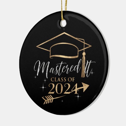 Beherrschte IT-Klasse der 2024 Abschluss Geschenke Keramik Ornament (Links)