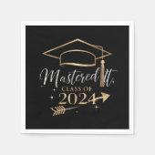 Beherrschte IT-Klasse der 2024 Abschluss Geschenke Serviette (Vorderseite)