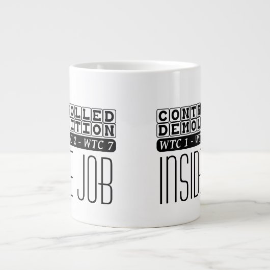 Beherrschter Abbruch WTC Gebäude 7 Inside Job Jumbo-Tasse (Vorderseite)