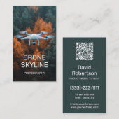 Beherrschung der Skyline-Fotos von Luftbildfotogra Visitenkarte (Vorne/Hinten)