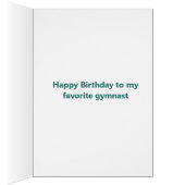 Behieltest Liebe Gymnastik Schöne Gymnastikkarte (Innen (Rechts))