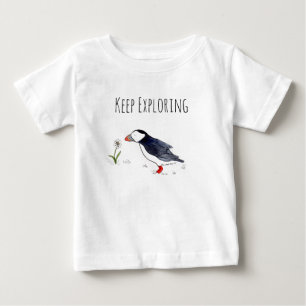 Behieltest mit atlantischem Puffin Baby T-shirt