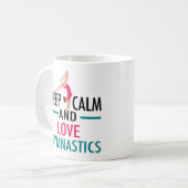 Behieltest Ruhe Liebe Gymnastik Schönes Gymnast Kaffeetasse (Vorderseite Links)