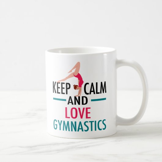 Behieltest Ruhe Liebe Gymnastik Schönes Gymnast Kaffeetasse (Rechts)