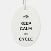 Behieltest Ruhe und Fahrrad Keramik Ornament (Hinten)