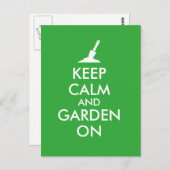 Behieltest Ruhe und Garten auf der Gartenterrasse Postkarte (Vorne/Hinten)