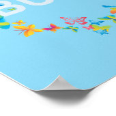 Behieltest Ruhe und Liebe Schmetterlinge Kunst But Poster (Ecke)