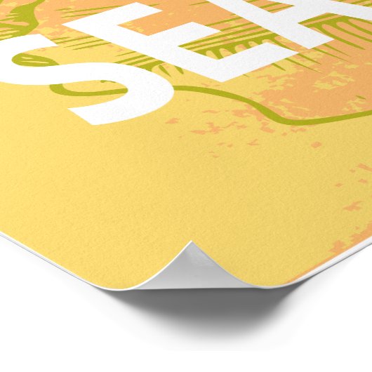 Behieltest Ruhe und Liebe Seepferde Poster Geschen (Ecke)