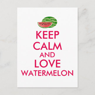 Behieltest Ruhe und Liebe Wassermelon Geeignete Ge Postkarte