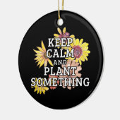 Behieltest Ruhe und Pflanze Etwas - Gärtner Keramik Ornament (Links)