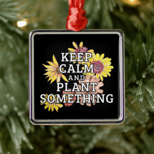 Behieltest Ruhe und Pflanze Etwas - Gärtner Ornament Aus Metall